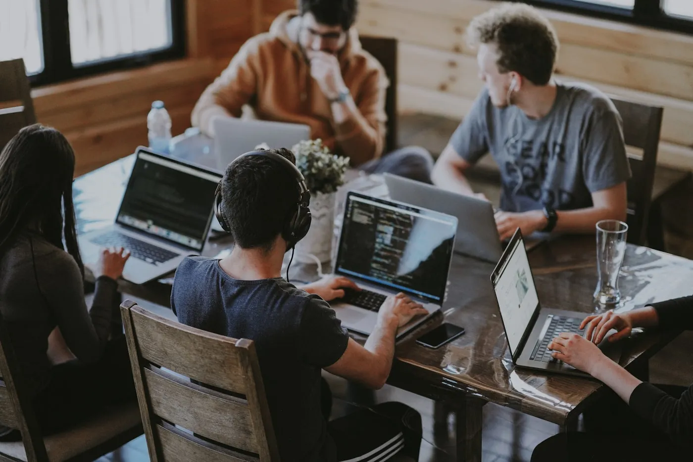 A team collaborating in a modern Indian workplace
